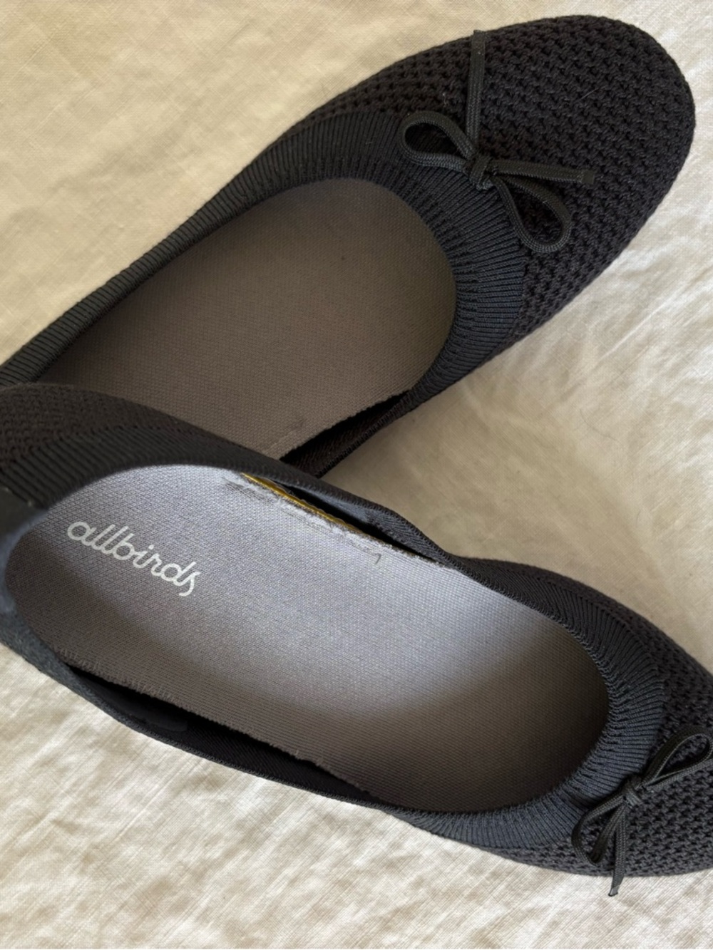 Allbirds Women's Black Knit Ballet Flats - size 8.5